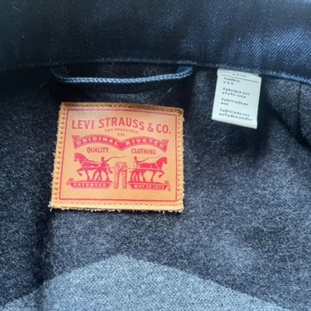 Womens Small Levi’s Pendleton Lined Jean Jacket - Picture 4 of 7